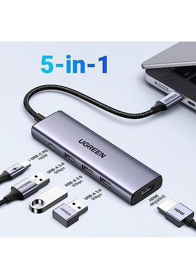 Type-c Usb Hdmı Thunderbolt 3.0 Dönüştürücü Hub Düşük Gecikme İle Stüdyo Kalitesinde Bağlantı