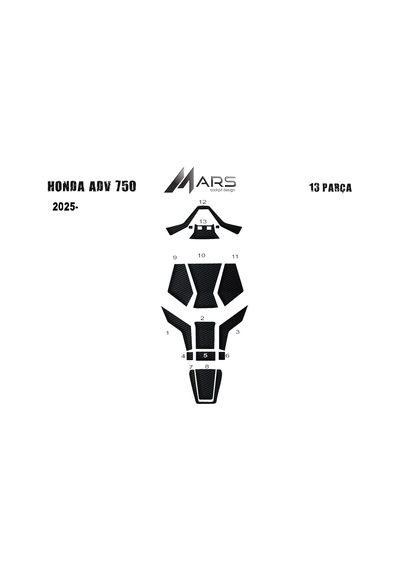Honda Adv 750 2025- Tank Pad Siyah 39924314