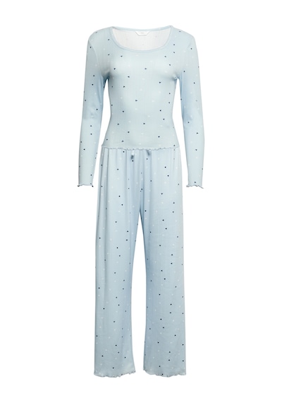 Marks & Spencer Desenli Pijama Takımı T37002238j Mavi