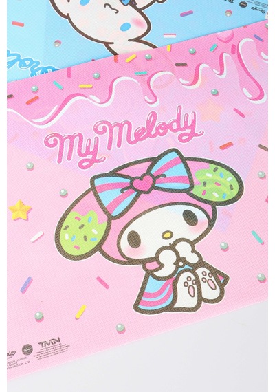 X Dekomus Lisanslı Sanrio Best Friends 3 Adet Beslenme Örtüsü My Melody,kuromi,cinnamoroll Açık Gri