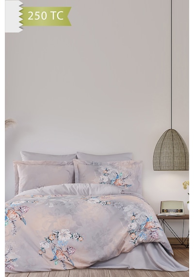 Varol 250 Tc Bambu Karışımlı Pamuk Saten Nevresim Takımı Family Size - Sorisso Çok Renkli