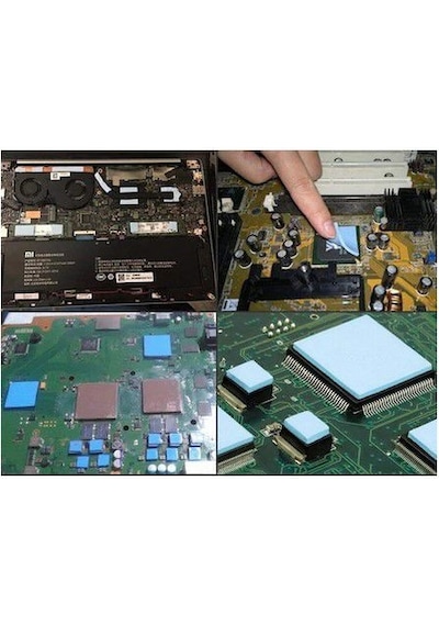 10*10 cm Chipset Soğutucu Termal Pad Ped Kalınlık 1 mm Mavi Renk 10*10 cm Chipset Soğutucu Termal Pad Ped Kalınlık 1 mm Mavi Renk