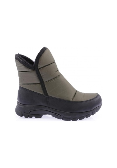 Dgn 1052 Kadin Kürklü Fermuarli Bot 1052-2113-R0641 Haki