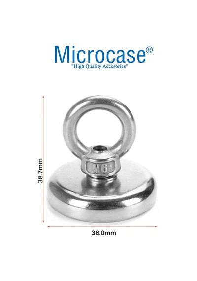 36Mm Neodyum Kurtarma Mıknatısı Yuvarlak Vidalı Pot Magnet - D36