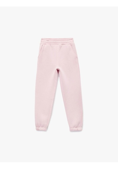 Koton Basic Jogger Kız Çocuk Eşofman Altı 7wkg40015ak Pembe