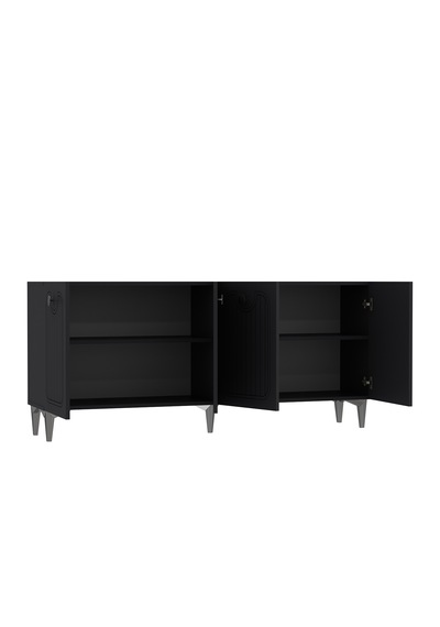 Milano Lazer Pleksi Desen Konsol Tv Sehpası Çok Amaçlı Dolap 180 Cm Antrasit Gümüş Antrasit - Gümüş Milano Lazer Pleksi Desen Konsol Tv Sehpası Çok Amaçlı Dolap 180 Cm Antrasit Gümüş Antrasit - Gümüş