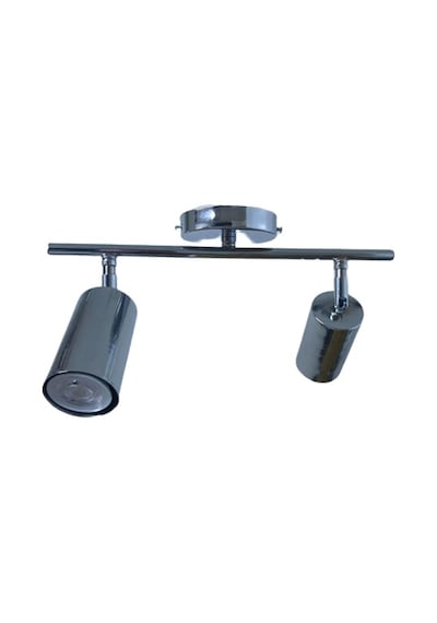 Rsylight Metal Modern 2Li Krom Kaplama Led Spot Avize Beyaz Ampullü
