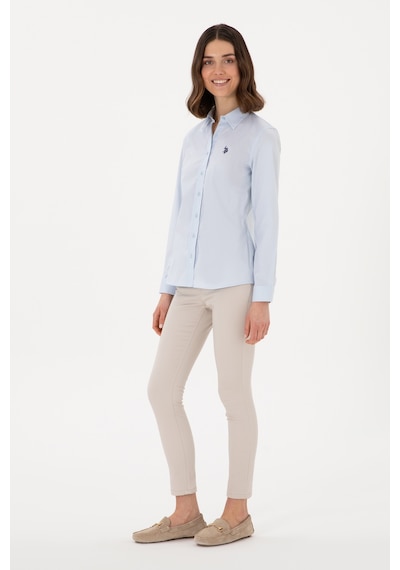 U.s. Polo Assn. Kadın Açık Mavi Gömlek Basic 50298113-vr003 Acık Mavı Açık Mavi