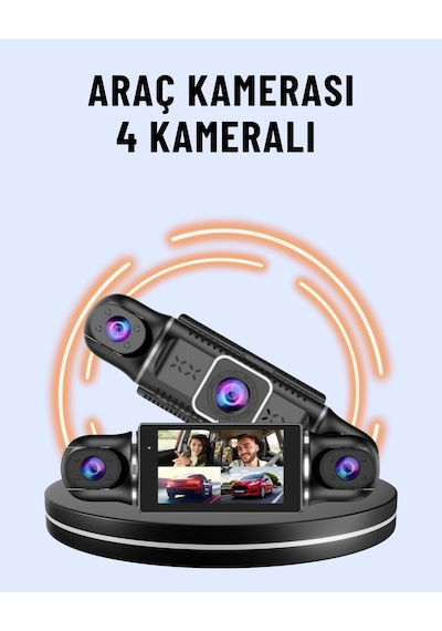 170 Geniş Açı 4 Kameralı Araç Kamerası Hareket Algılamalı 20268670