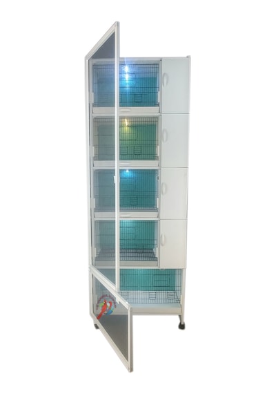 İstanbul Kafes Model 5Ys Pvc Kuş Dolabı