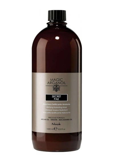 Nook Magic Arganoil Argan Yağlı Keratinli Onarıcı Parlaklık Kazandıran Nemlendirici Saç Maskesi 1 L