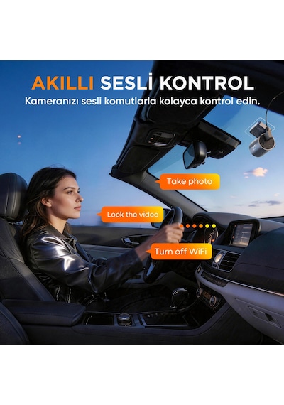 Kawa D9 2 Kameralı Ön+arka 4k+1080p Hdr Wi-fi Gps'li Gece Görüşlü Araç Kamerası + 64gb Hafıza Kartı