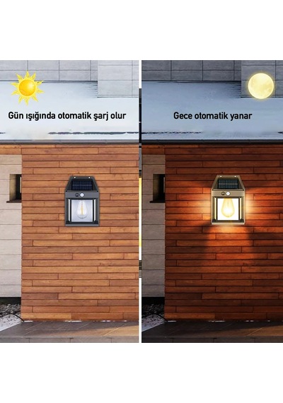 Robeve Solar Bahçe Aydınlatması Ip65 Su Geçirmez, Led Işık Güneş Enerjisiyle Çalışan, Ampül Solar Led Aydınlatma Dış Mekan Aydınlatması Gün Işığı