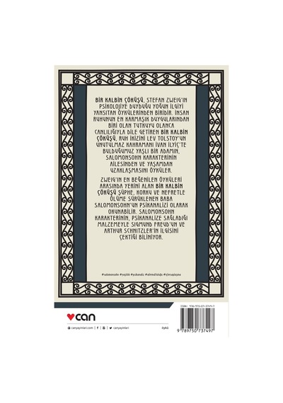 Bir Kalbin Çöküşü - Stefan Zweig -  Can Yayınları