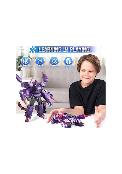 Dinoster Heroes 3'ü 1 Arada Mosa Storm Dönüştürülebilir Büyük Robot Figür Dinoster Heroes Mosa Storm