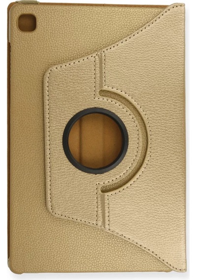 Newface Samsung Galaxy T500 Tab A7 10.4 Kılıf 360 Tablet Deri Kılıf - Gold