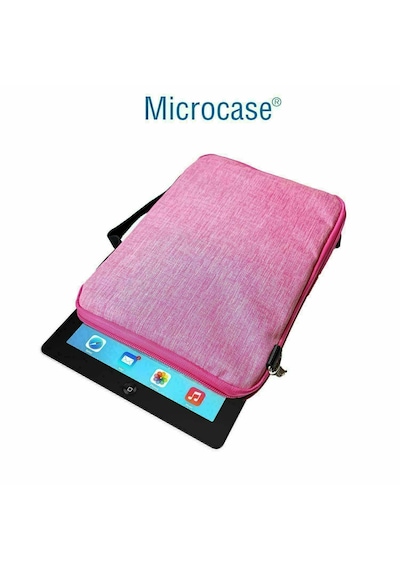 Microcase Samsung Active 4 Pro / Active 5 Pro 10.1'' İle Uyumlu Tablet Çanta+türkçe Bluetooth Klavye +mouse+ Standı - Pembe Al8127 Diğer