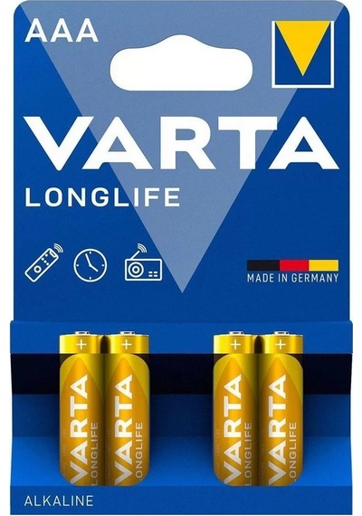 Varta Longlife Aaa 4'lü İnce Kalem Pil