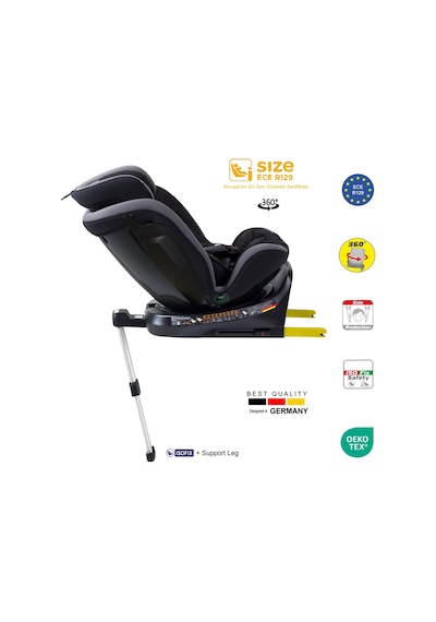 Holmer Capsula Multipro Aero 3D Legfix İ-Size 360 Dönebilir 0-36 KG Oto Koltuğu