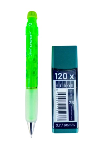 2b , 120' Li 60 Mm 0,7 Uç Ve Serve Deep 0,7 Uçlu Kalem Seti N.green Avocado Yeşil