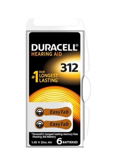 Duracell Kulaklık No  312 ( 6 LI Pk )
