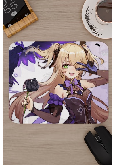 Fischl Genshin Impact Anime Gacha V5 - 22x18 Gaming Mouse Pad Fare Altlığı
