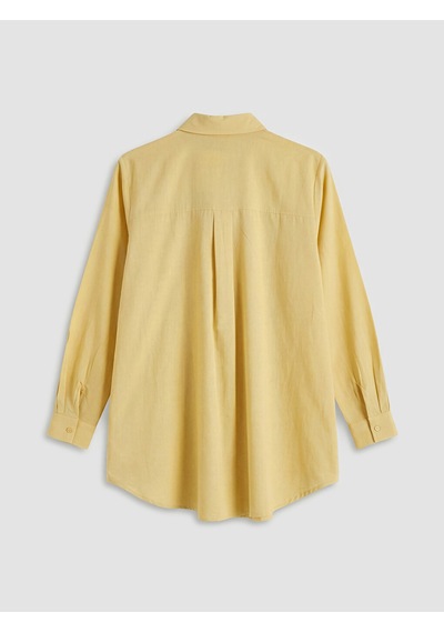Lcw Everyday Sarı Poplin Kadın Gömlek Tunik