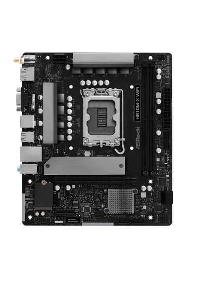 Asrock H810m-x Wıfı 6400mhz Ddr5 Soket 1851 M.2 Usb 3.2 Hdmı D-sub Matx Anakart