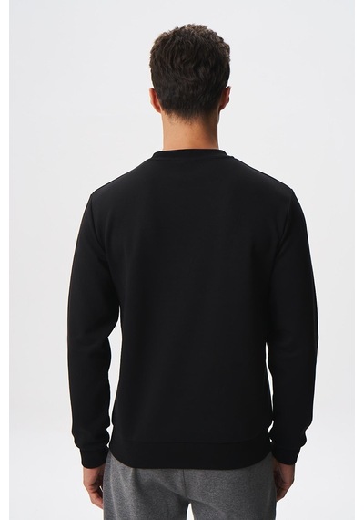 AR-MA Arma Erkek Slim Fit Su Geçirmeyen Scuba Kumaş İnterlok Bisiklet Yaka Sweatshirt K28124988801 Siyah AR-MA Arma Erkek Slim Fit Su Geçirmeyen Scuba Kumaş İnterlok Bisiklet Yaka Sweatshirt K28124988801 Siyah
