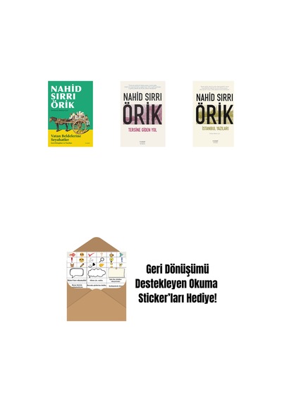 Vatan Beldelerine Seyahatler + Tersine Giden Yol + İstanbul Yazıları + Okuma Sticker'ları