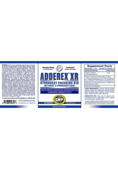 Hitech Adderex Xr 30 Tablet