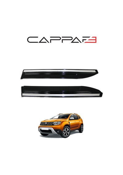 Dacia Duster 2018-2024 Yıl Aralığı Uyumlu Cam Rüzgarlığı 4 Parça Kromlu