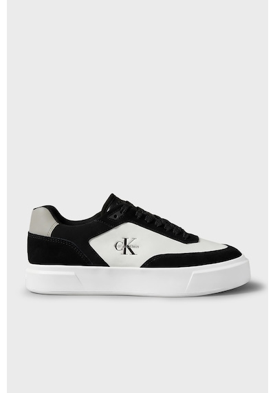 Calvin Klein Logolu Sneaker Ayakkabı Hm0hm0244906x Erkek Ayakkabı Hm0hm02449 06x Siyah-beyaz-gri
