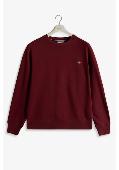 Gant Erkek Bordo Regular Fit Bisiklet Yaka Sweatshirt-11126 Bordo