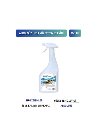Actoclean® Smart X Alkolsüz Hızlı Yüzey Temizleyici 750 ML