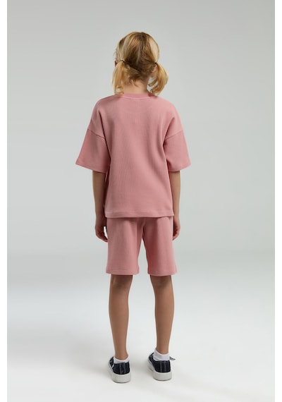 U.S. Polo Assn.  Kız Çocuk Pembe Bermuda Takım Pembe
