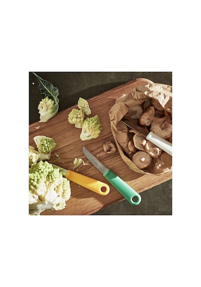 Ikea Uppfylld 3 Parça Soyma Bıçağı Seti 8 Cm Yeşil - Sarı - Beyaz Çok Renkli