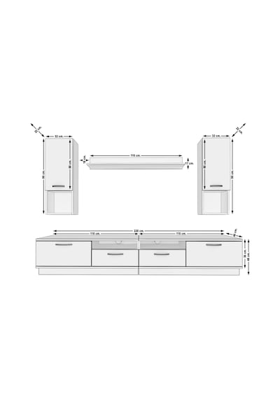 Decoraktiv Trendstyle 5220da Mdf Tv Ünitesi Tv Sehpası Pera - Antrasit