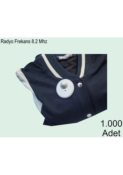 Round R50 Plastik Alarm Etiketi Rf Radyo Frekans 1 Koli:1000 Adet