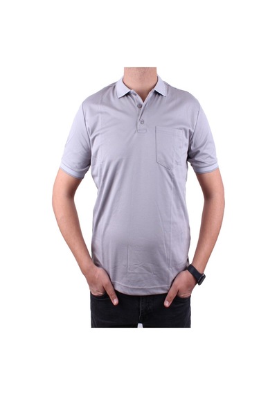 Twister Jeans Twister 2304 Gri Günlük Kısa Kol Normal Kesim Pamuklu Polo Yaka Erkek Tişört Gri