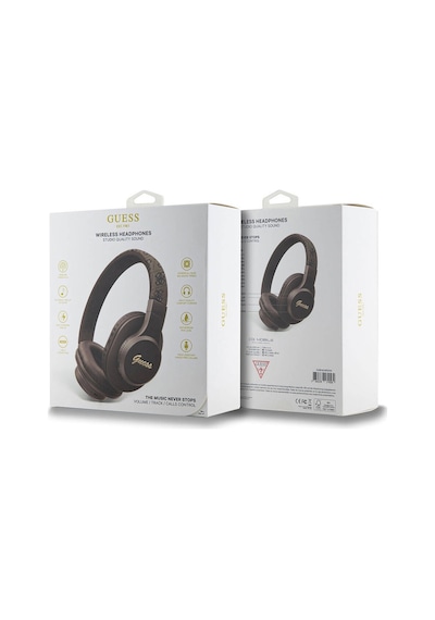Guess Tone On Tone Lisanslı Pu 4G Desen Kulak Üstü Bluetooth Kulaklık