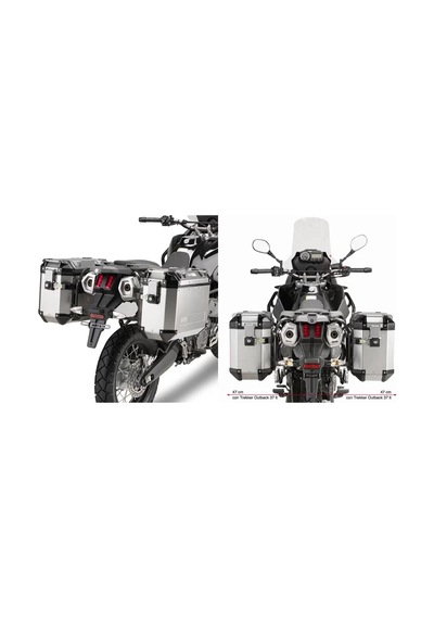 Gıvı Pl1111cam Honda Nc 700 X-s - Nc 750 X-s - Nc 750 X-s Dct 12-15 Yan Çanta Taşıyıcı Tek Renk