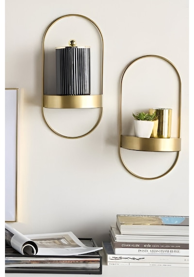 Chakra Roma - Gold - - Full Çelik - Roma Rakamlı - Pilli Led - Modern Dekoratif Duvar Saati Gold