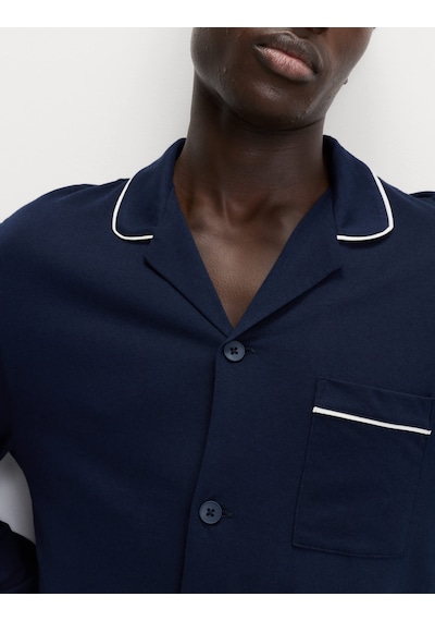 Marks & Spencer Pamuk-modal Karışımlı Pijama Takımı T07004780 Lacivert