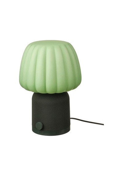 Ikea Kulglass Bluetooth Hoparlörlü Lamba, Koyu Yeşil, 38 Cm