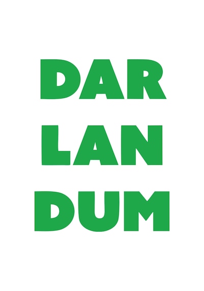Darlandum Araba Sticker 17x17 Cm Yeşil