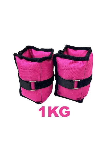 Me&ra Sport 1 Kg X 2 Adet El Ayak Bilek Ağırlık Seti Kum Ağırlık Torbası Pembe