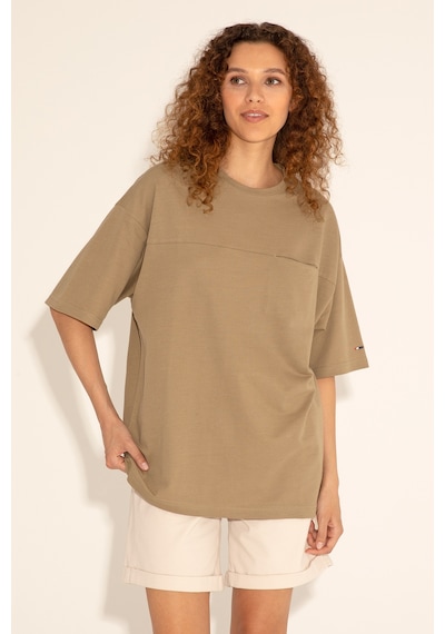 U.S. Polo Assn. Erkek Comfort Fit Bisiklet Yaka Haki Tişört 50282236-VR027
