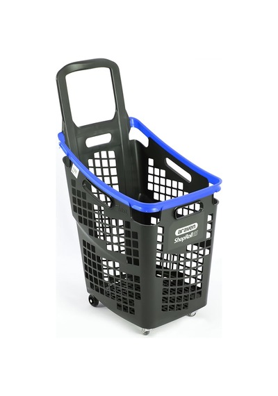 Tr Tekerlekli Market Sepeti Tekerlekli Alışveriş Sepeti 65 L Mavi