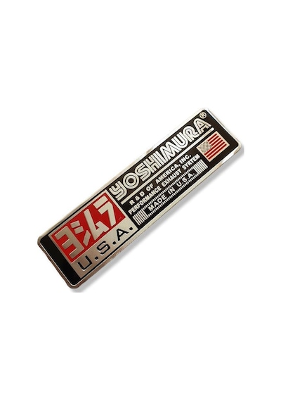 Motosiklet Egsoz Sticker Yanmaz Metal Yoshımura Etiket Krom